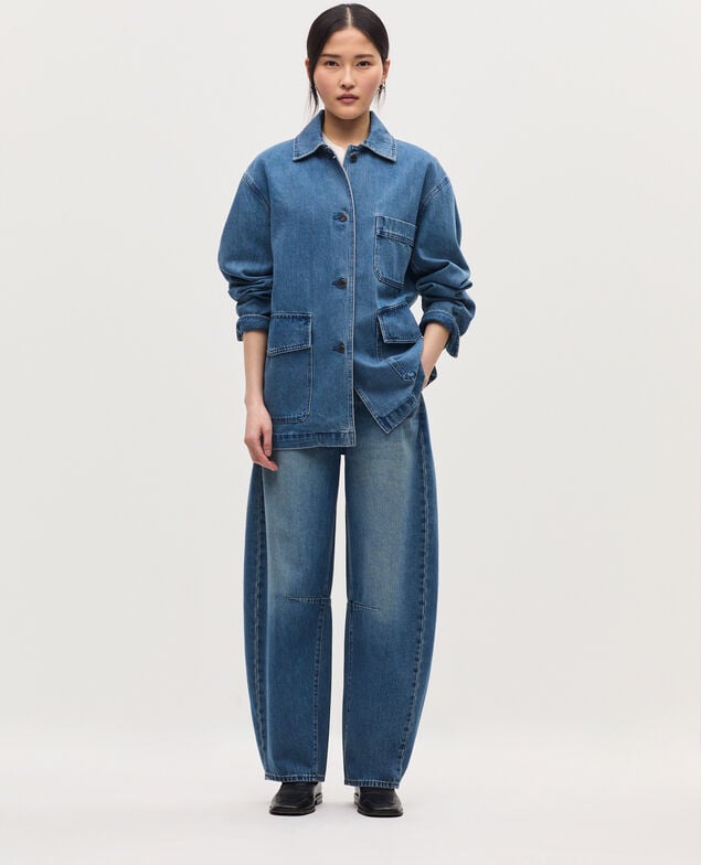 Workwear-Jacke aus Baumwolle K670 mid dark vintage