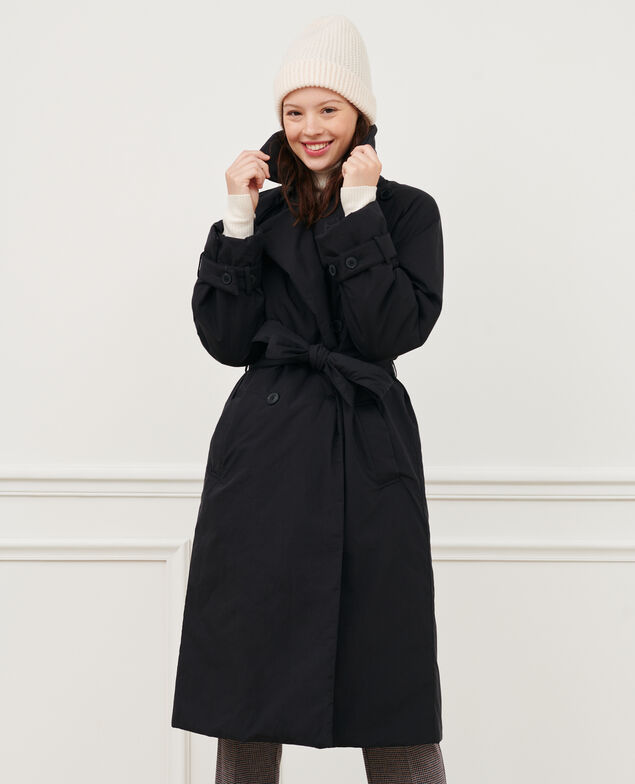 Langer Trenchcoat Black beauty