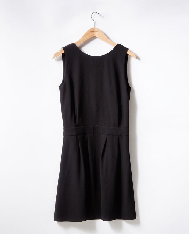Kleid mit Rückendekolleté Noir