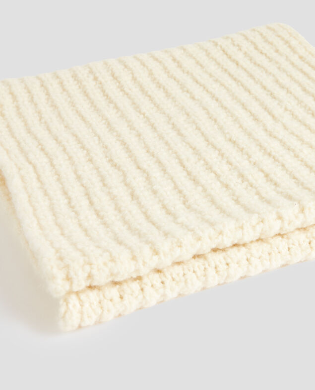 Loop aus Bouclé-Wolle I010 glass green beige