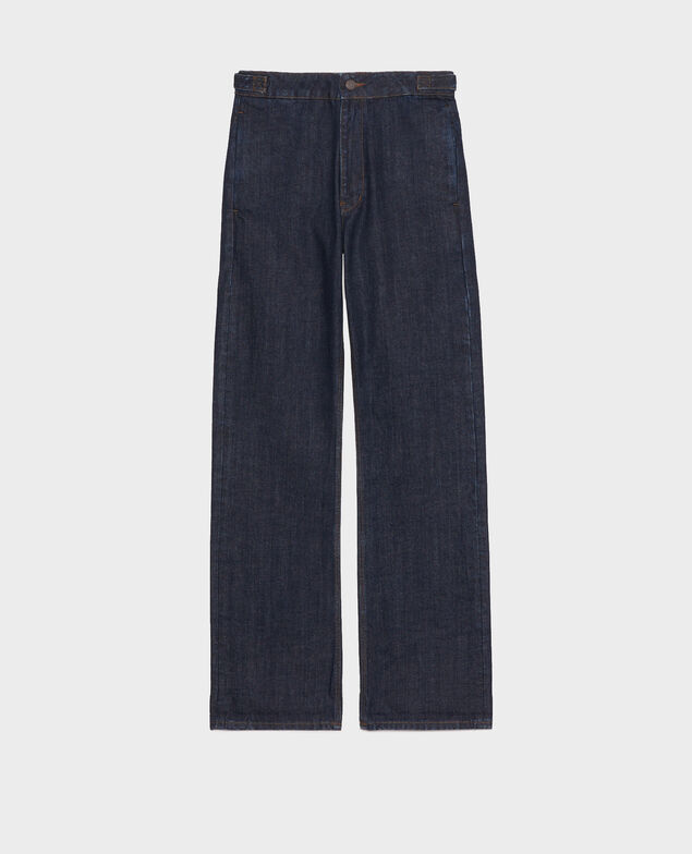 FLARE STRAIGHT - Enge Hose aus unbehandeltem Denim Denim rinse