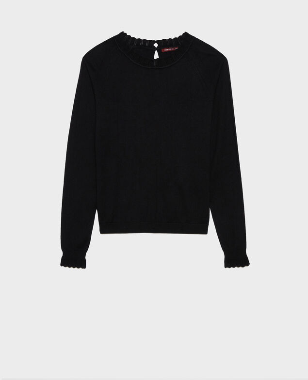 Pullover aus Baumwolle und Seide Black beauty