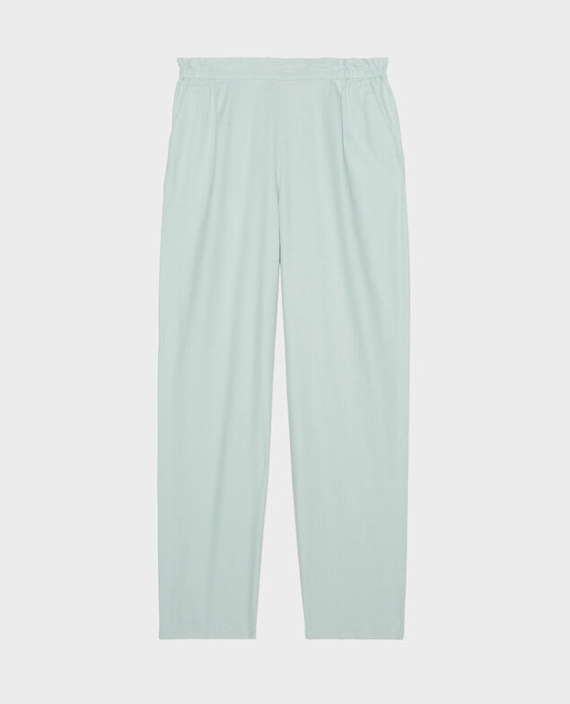 Hose mit Leinen und Baumwolle Blue haze