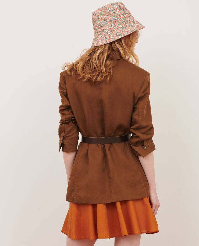 Blazer aus Mischleinen 35 brown