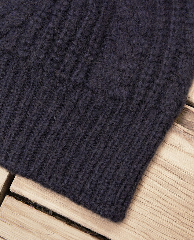 Strickmütze mit Zopfmuster Dark navy