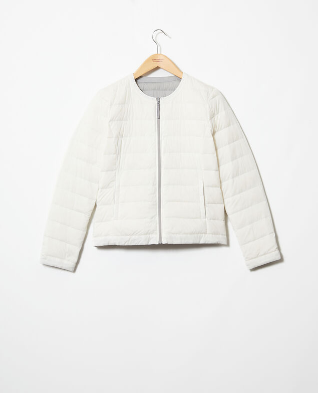 Legendäre Daunenjacke Mademoiselle Plume Light grey/off white