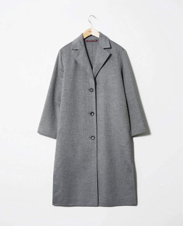 Zeitloser doppelseitiger Mantel  Middle grey