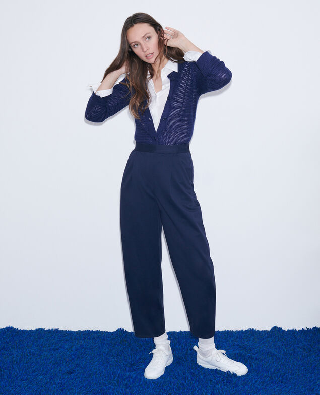 Hose aus Mischbaumwolle 7012c 69 navy