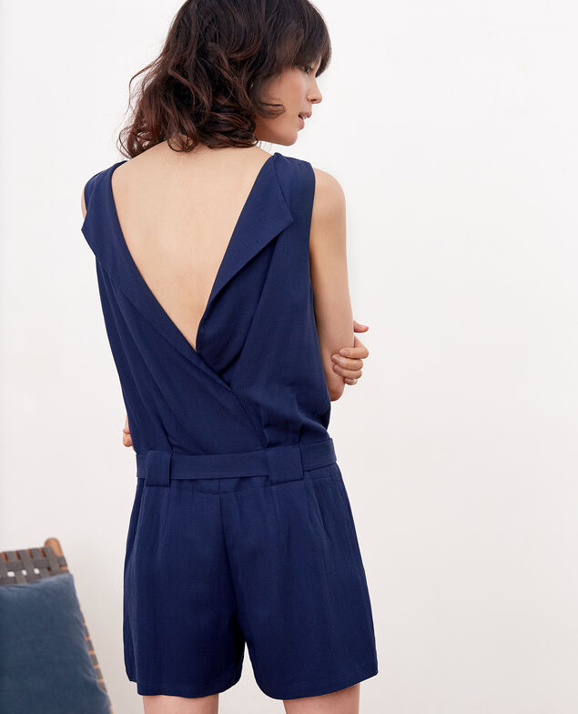 Jumpsuit mit Rückendekolleté Marine