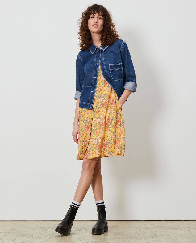 Kurze Jacke aus Denim Denim vintage wash