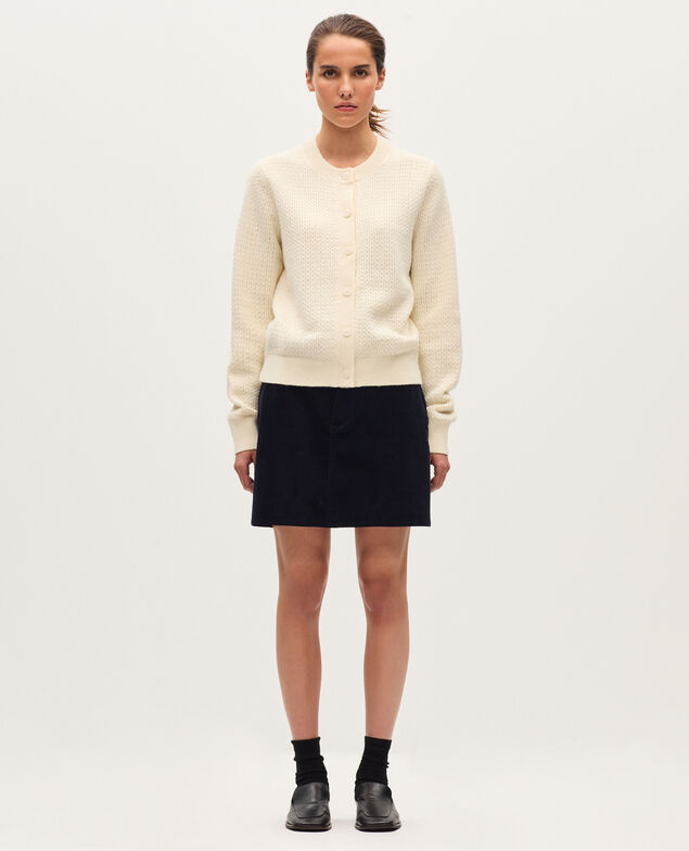 Cardigan mit Rundhalsausschnitt  U010 off white