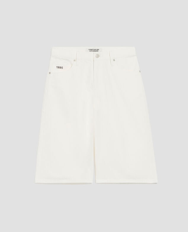 Jeansshorts aus Baumwolle H003 white