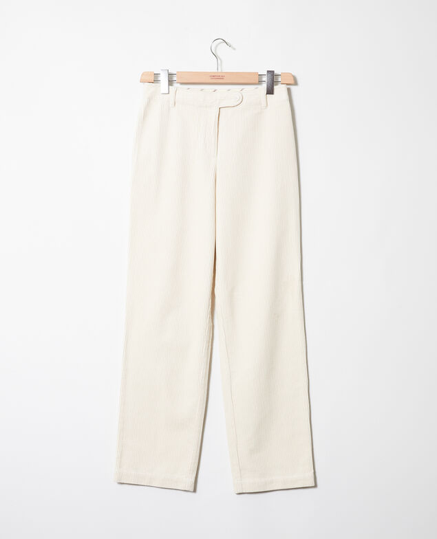 Hose aus Cord Off white