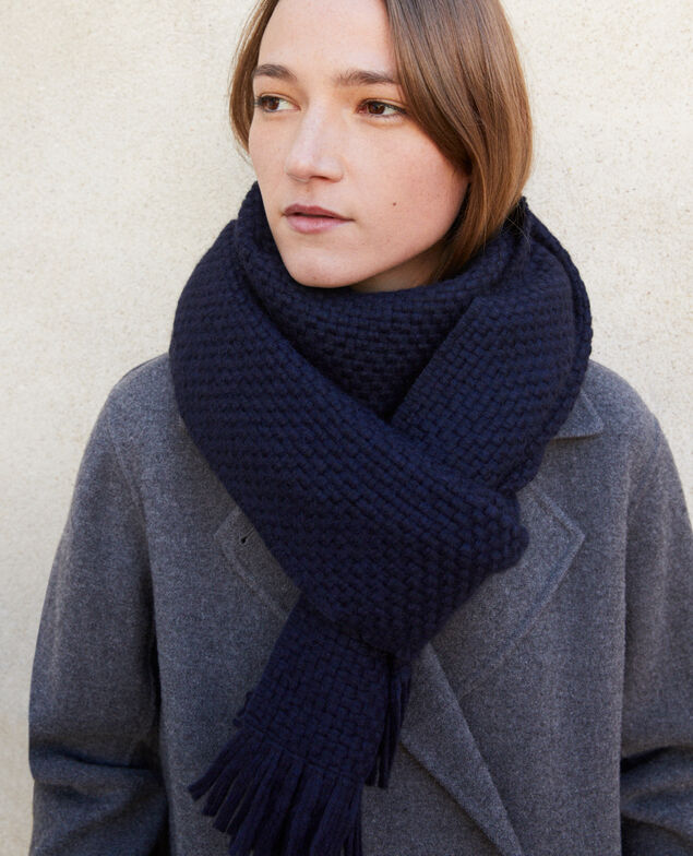 Breiter Schal Peacoat