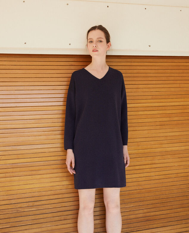 Doppelseitiges Kleid Blau