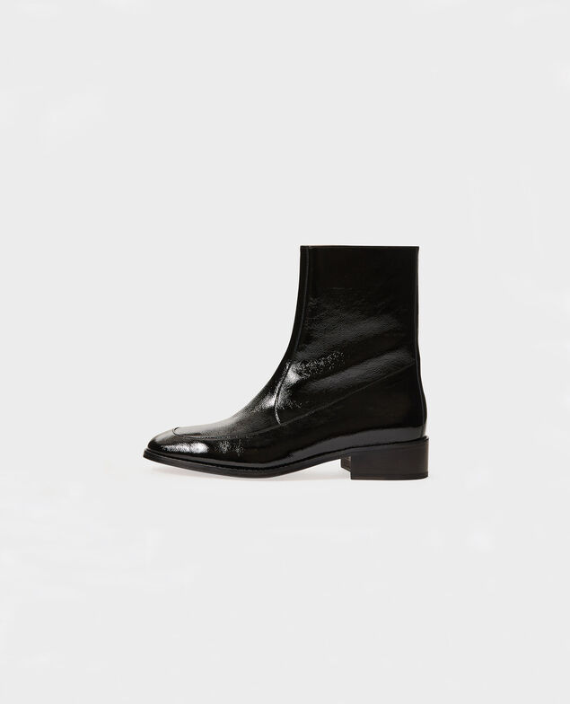  Enge Boots aus Leder Black beauty