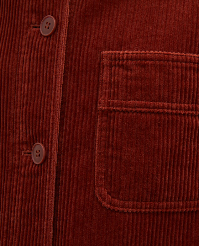 Arbeitsjacke aus Cord Brandy brown