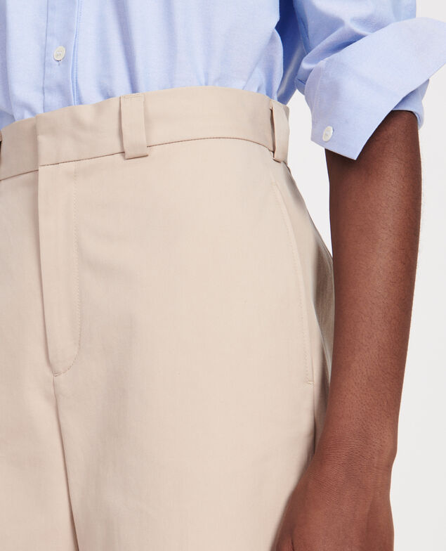 Maskuline Hose aus Baumwolle Oxford tan