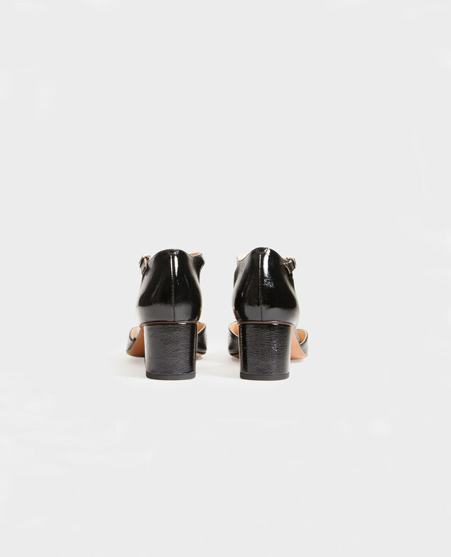 Salome-Schuhe aus Lackleder  Black beauty