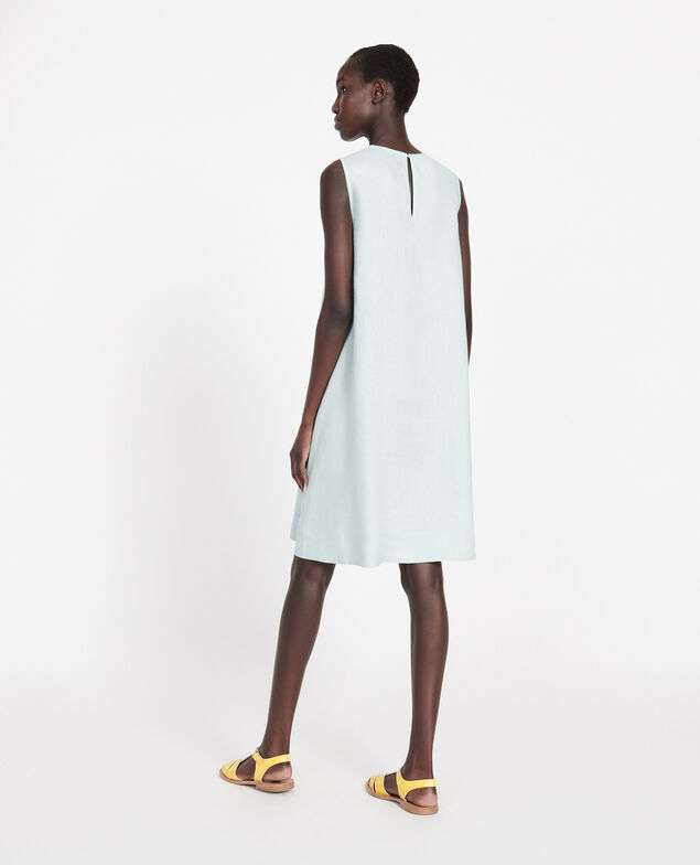 Kleid aus 100 % Leinen Blue haze