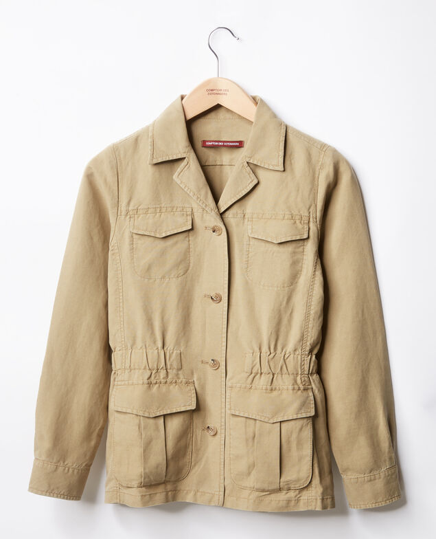 Tropenjacke mit Leinen Mastic