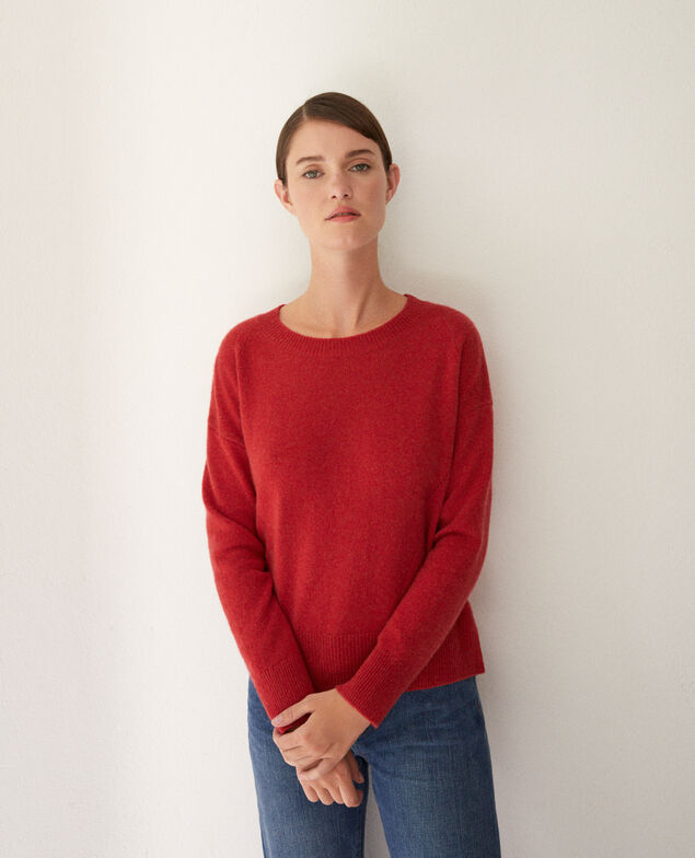 Pullover aus Kaschmir Pompeian red