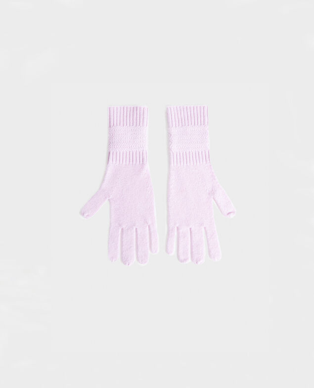 Handschuhe aus Kaschmir Pastel lilac