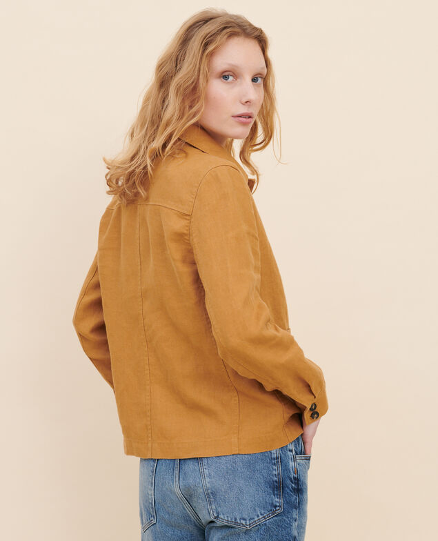 Arbeitsjacke aus Panamaleinen 36 brown