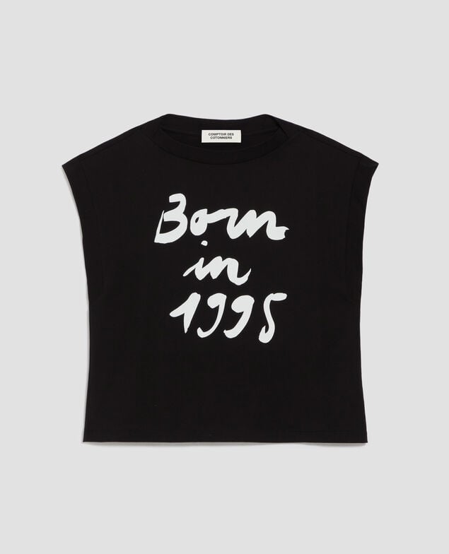 Boxy T-Shirt aus Baumwolle J094 black base 95