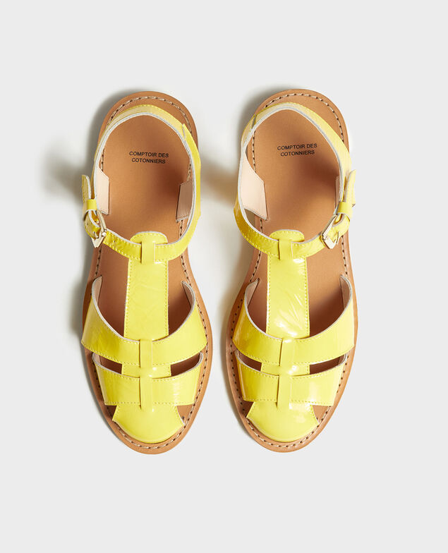 Sandalen aus Lackleder Maize