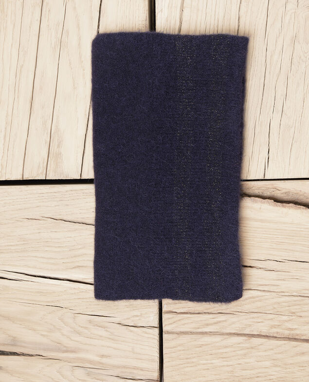  Schal mit Lurexdetail  Dark navy