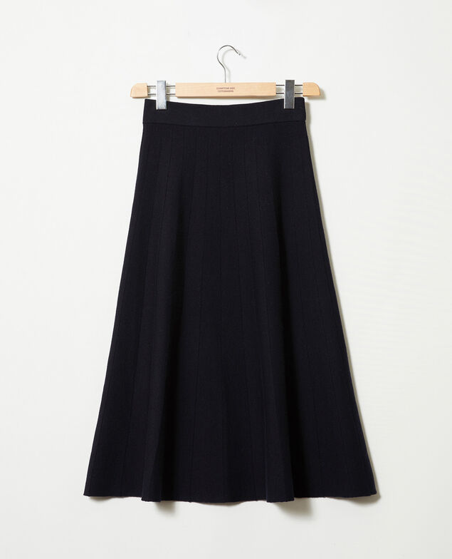 Ausgestellter Rock Dark navy