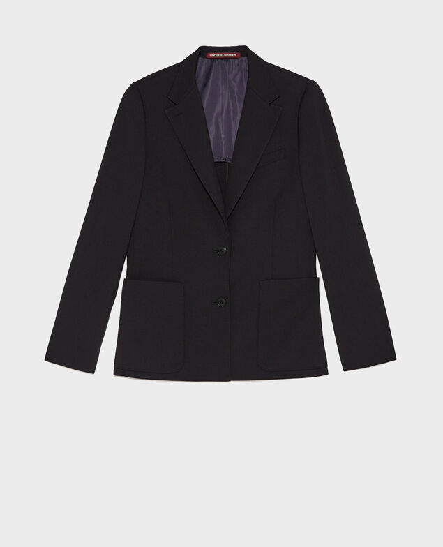 Taillierter Wollblazer für Herren Black beauty