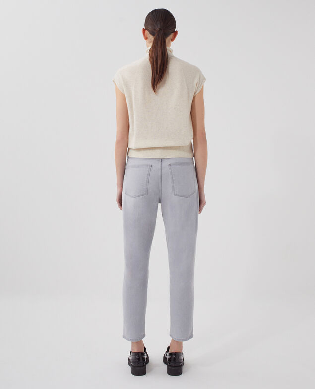 Ärmelloser Pullover aus Kaschmir I011 lurpak ecru