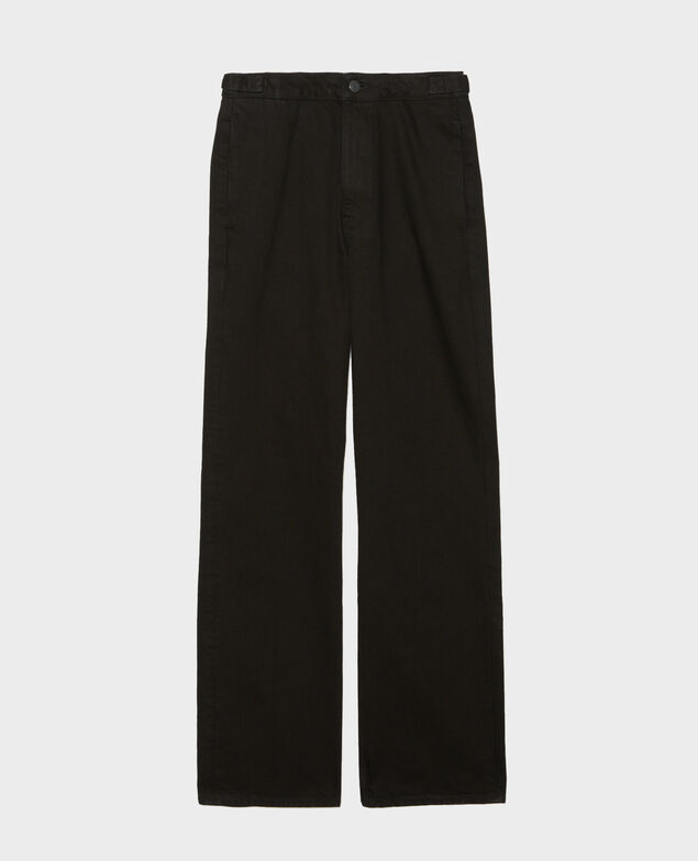 FLARE STRAIGHT - Enge Hose aus schwarzem Denim Noir denim