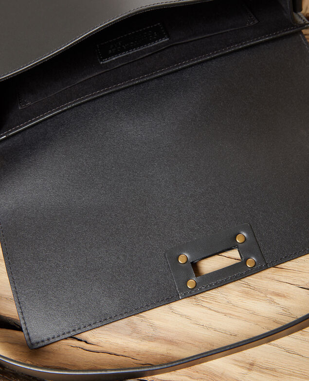 Große Halbmond-Tasche Noir