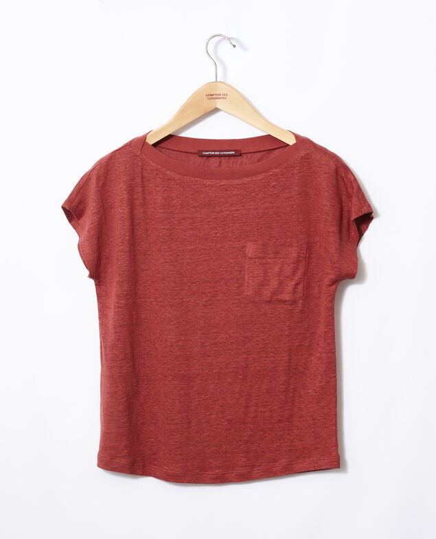 T-Shirt mit Tasche Cowhide