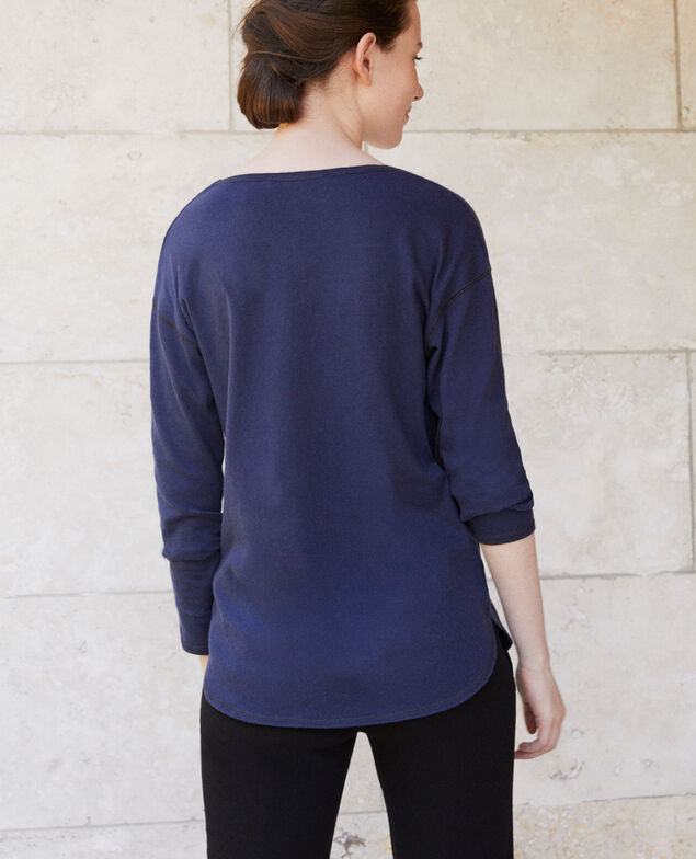 T-Shirt aus Baumwolle Peacoat