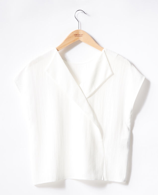 Top mit Rückendekolleté Off white