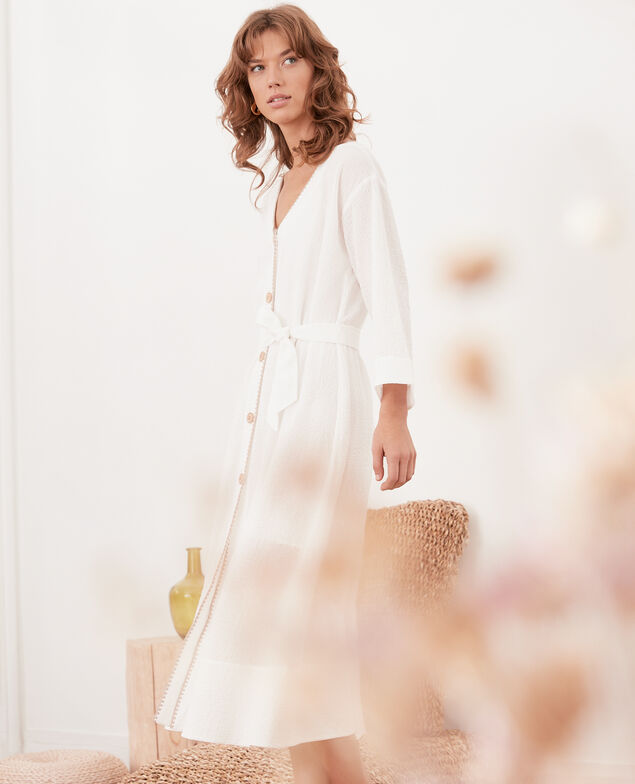 2-in-1-Teil: Jacke oder Kleid Kaolin