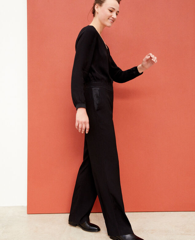 Jumpsuit mit Lurex Schwarz