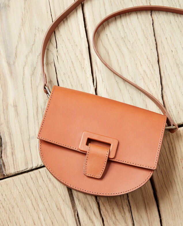 Kleine Demi-Lune-Tasche Camel