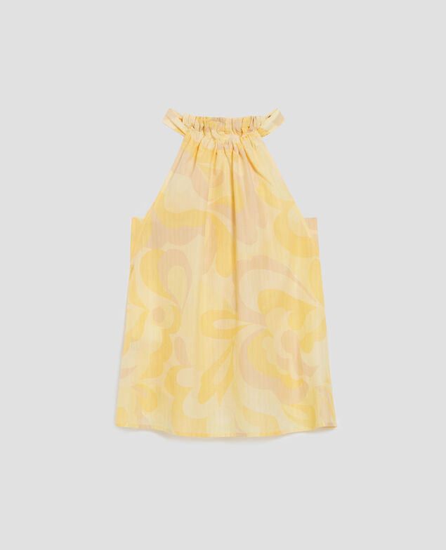 Top mit amerikanischem Ausschnitt H413 anemone yellow