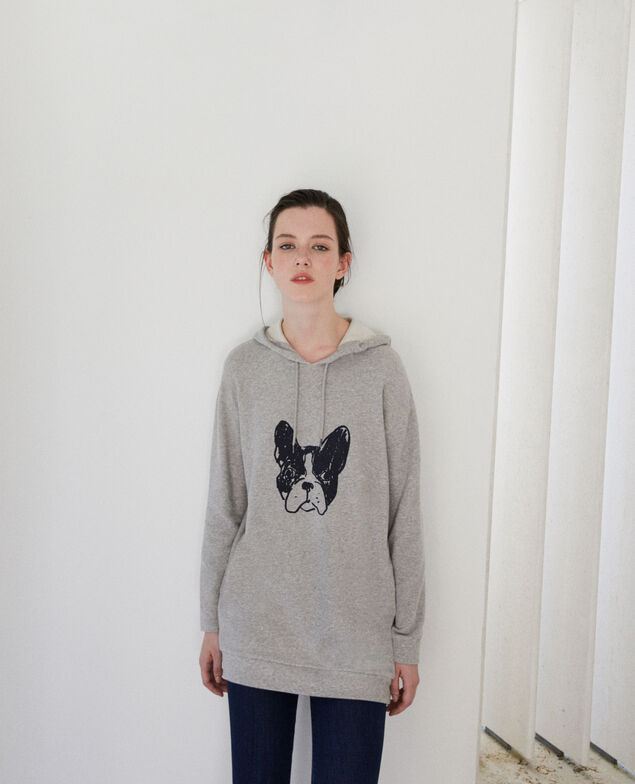 Kapuzen-Sweatshirt Leon Grau