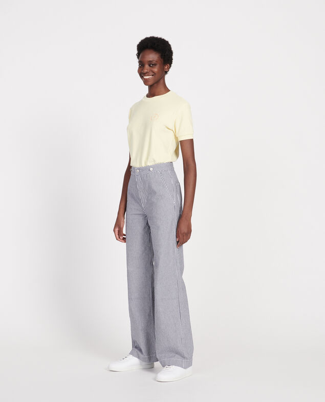 Wide Leg Jeans Denim stripes