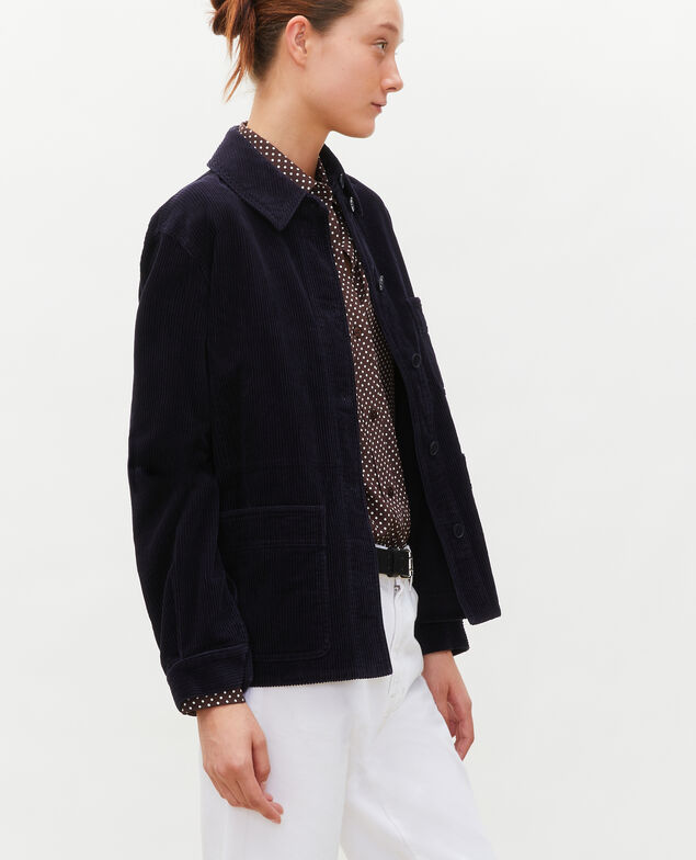  Arbeitsjacke aus Cord Night sky