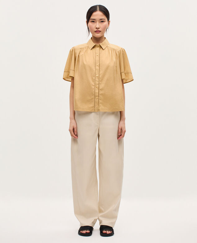 Bluse aus Baumwoll-Voile K320 prairie sand