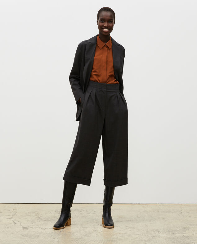 Maskuliner Blazer aus Prince of Wales-Wolle Check-wool-pattern-tailoring