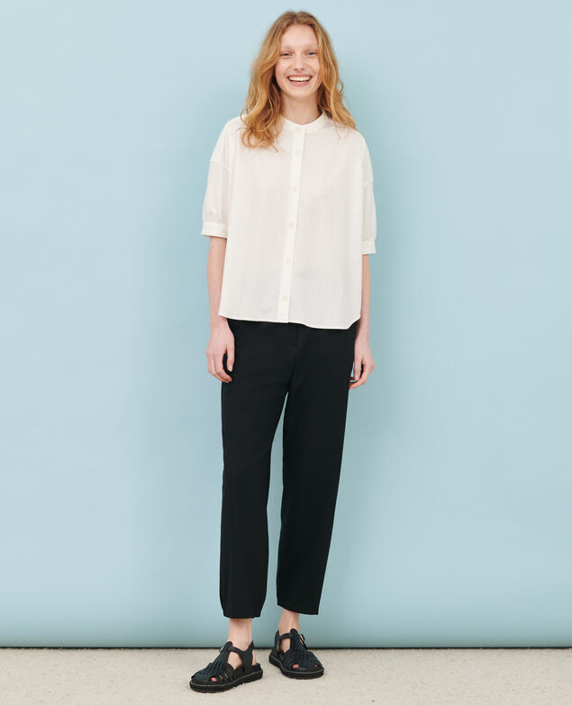 Top mit kurzen Ärmeln 01 white