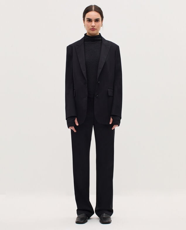 Blazer aus Wolle H091 black beauty